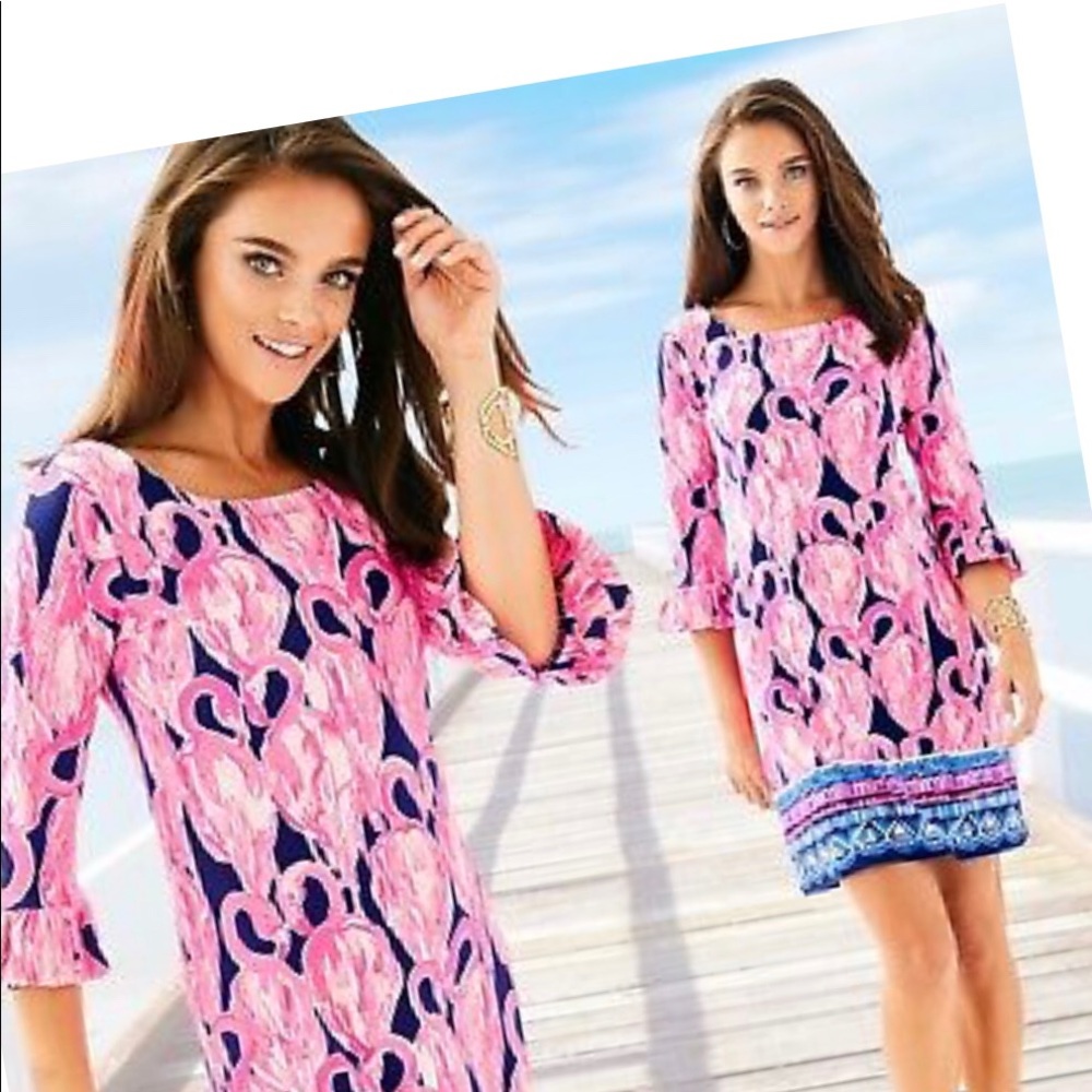 UPF 50+ Lilly Pulitzer Sophie Ruffle high tide NWT